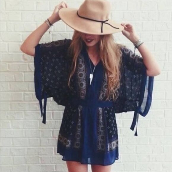 Free People Santa Cruz Kimono Size XS - Picture 5 of 13